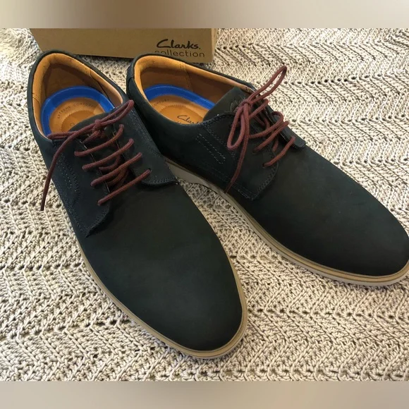 Clarks Shoes Mens Clarks Collection Extreme Comfort Navy Suede